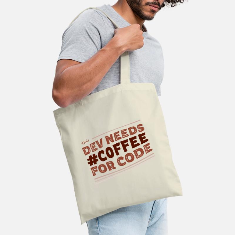 Dev needs #C0FFEE for code (light) Tote Bag