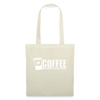 Le café me complète - Sac en tissu - nature - Devant