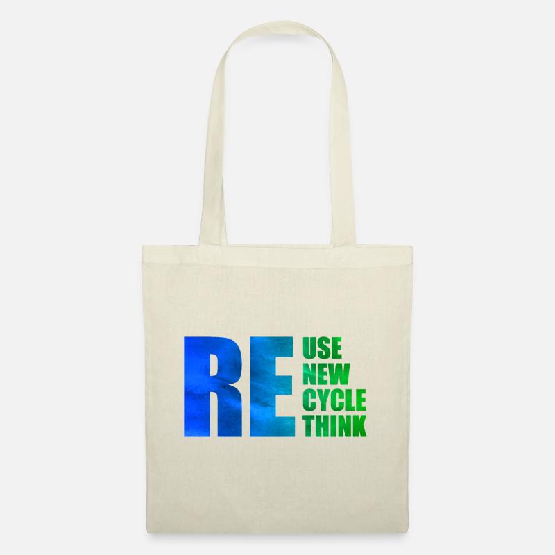 Reuse Renew Recycle Rethink - Stoffbeutel - Natur