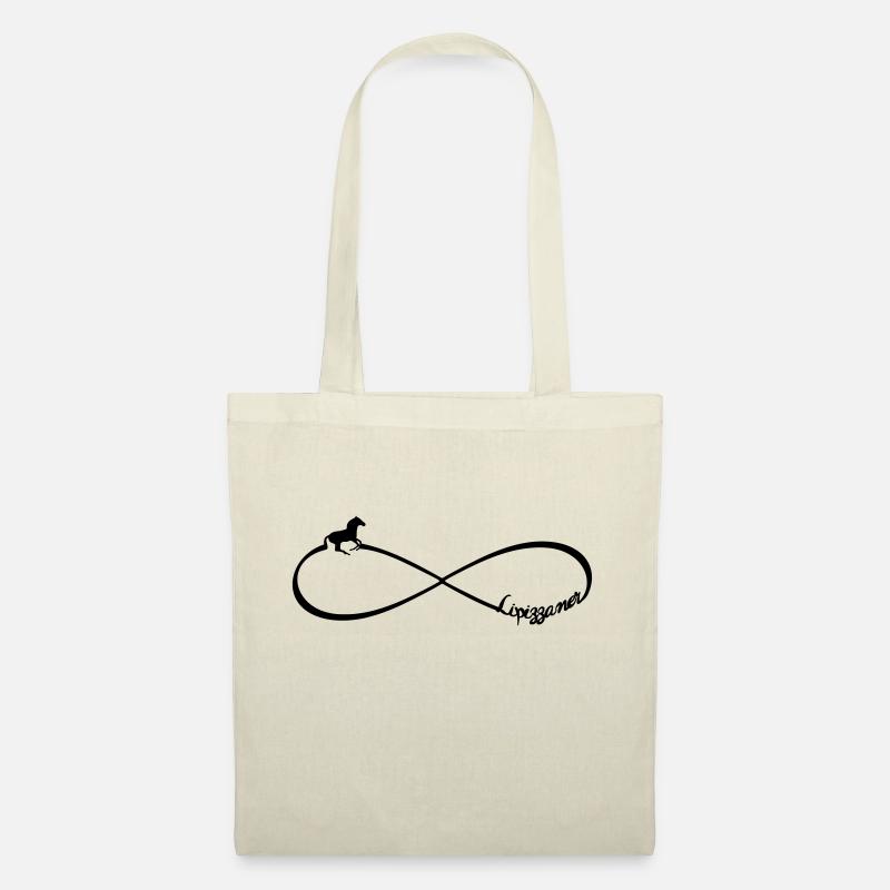 Lipizzaner Pferd Pferdefreude Infinity Unendlich 8 - Stoffbeutel - Natur