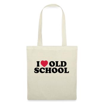 I love old school - Sac en tissu - nature - Devant