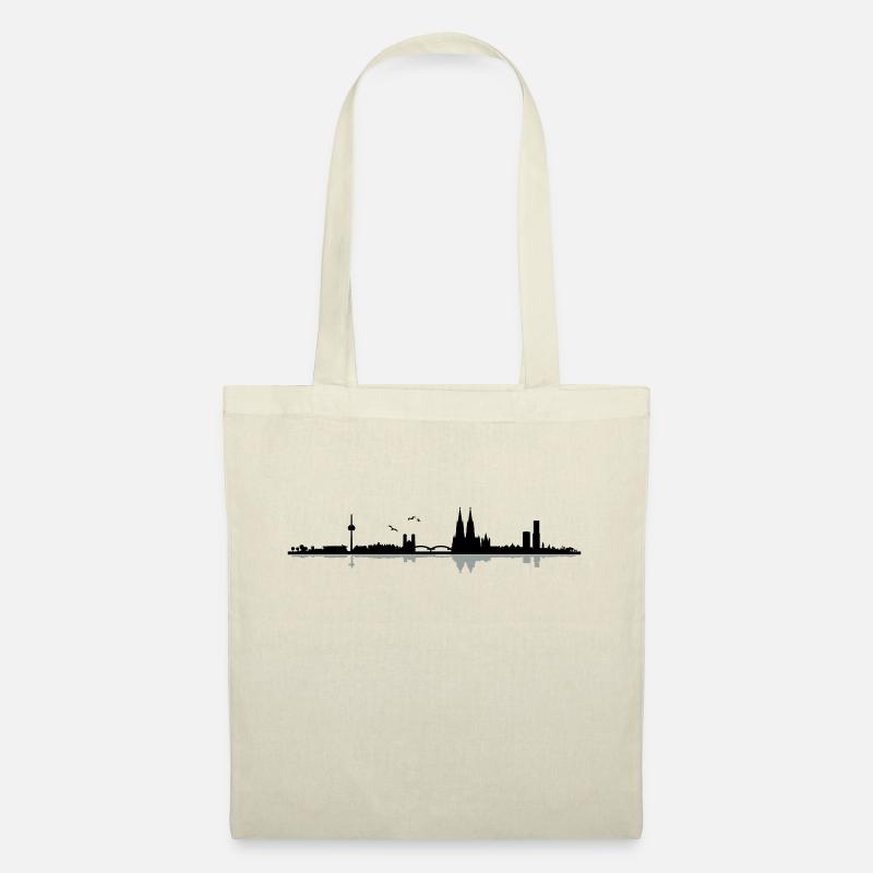 Köln Skyline - Stoffbeutel - Natur