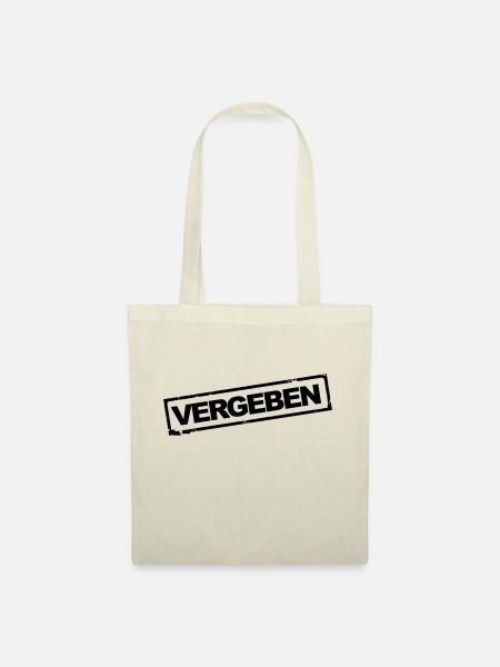 Vergeben - Stoffbeutel - Natur