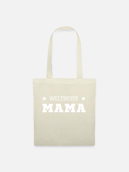 Weltbeste Mama - Stoffbeutel - Natur