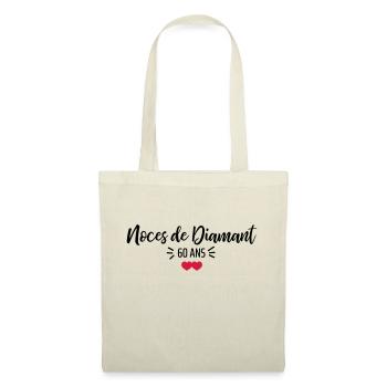 noces de Diamant - Sac en tissu - nature - Devant