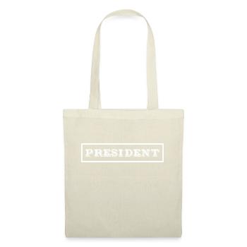 President insigne jour Chef du club - Sac en tissu - nature - Devant