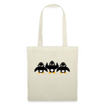 3 Penguins Bodybuilder Lunettes de soleil Casque Équipe - Sac en tissu - nature - Devant