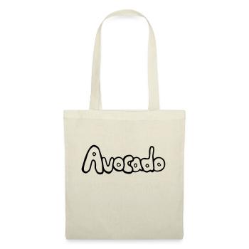 Avocado_SCHRIFT, lecker, vegan, gesund - Stoffbeutel - Natur - Vorne