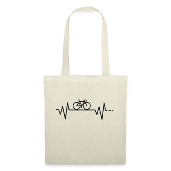 Heartbeat bicycle - Tote Bag - nature - Front
