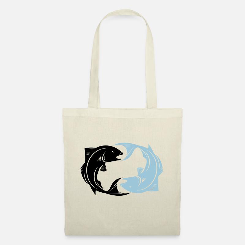 Fisch Yin Yang - Stoffbeutel - Natur