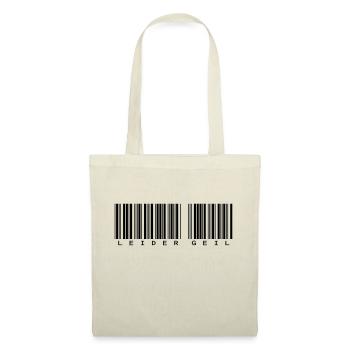 Leider Geil Barcode - Stoffbeutel - Natur - Vorne