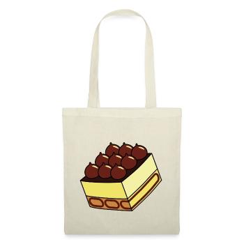 Tiramisu couche-nous savoureux manger mascarpone - Sac en tissu - nature - Devant