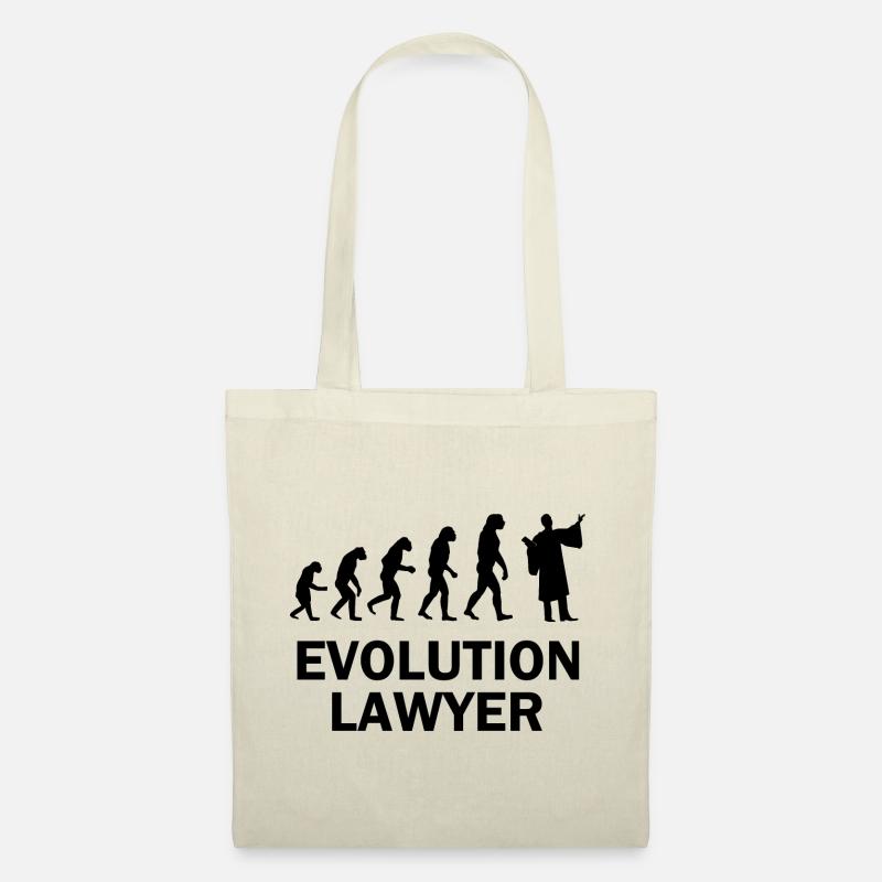 Lawyer Evolution Primaten Gericht Anwaltsrobe - Stoffbeutel - Natur