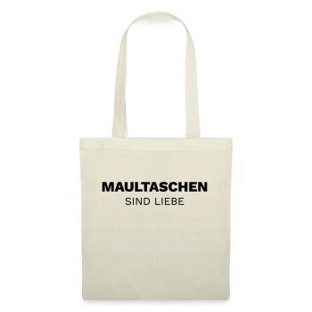 Maultaschen sind Liebe - Farbwechsel - Stoffbeutel - Natur - Vorne
