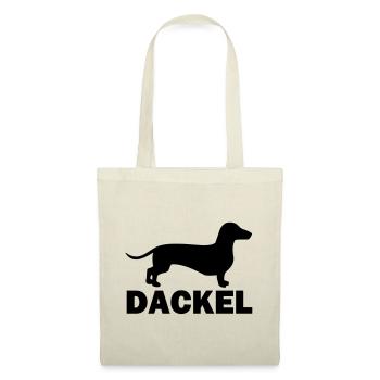 Dackel - Stoffbeutel - Natur - Vorne