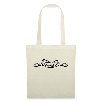 masquer texte texte écrire mur mur meme g - Sac en tissu - nature - Devant