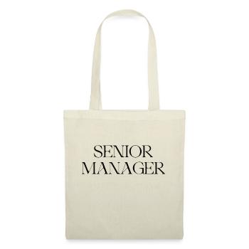 SENIOR MANAGER - Stoffbeutel - Natur - Vorne