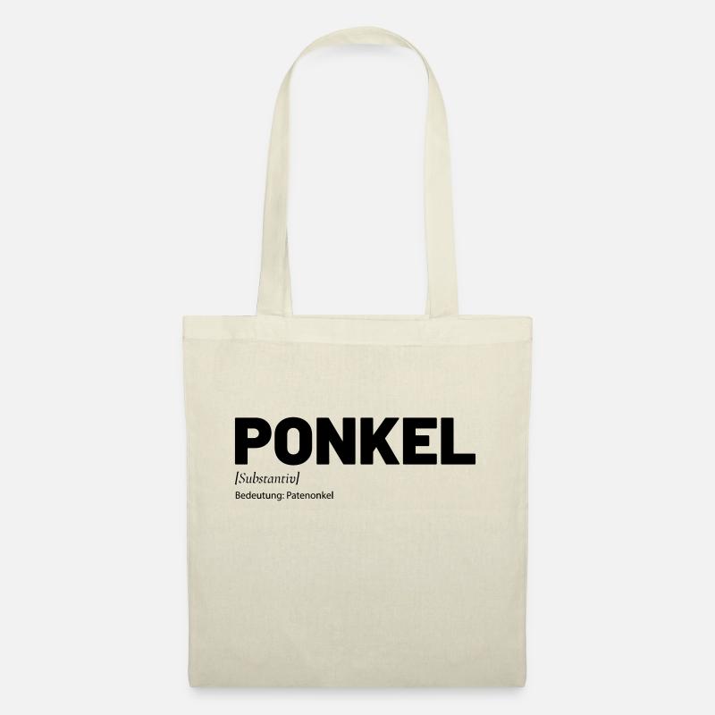 Ponkel Patenonkel Onkel - Stoffbeutel - Natur