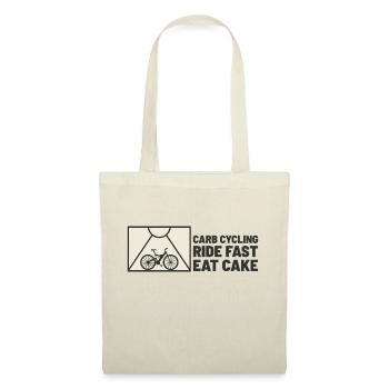 Carb cycling. Ride fast, eat cake - Tote Bag - nature - Front