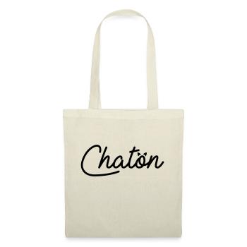 Chaton - Sac en tissu - nature - Devant
