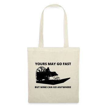 Airboat Fanboat Airboating Planeboat Bateau de marais - Sac en tissu - nature - Devant