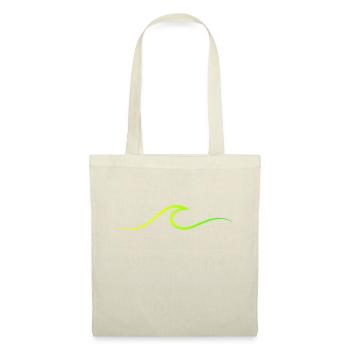 Welle wave Surfen Wasserratte Surfer - Stoffbeutel - Natur - Vorne
