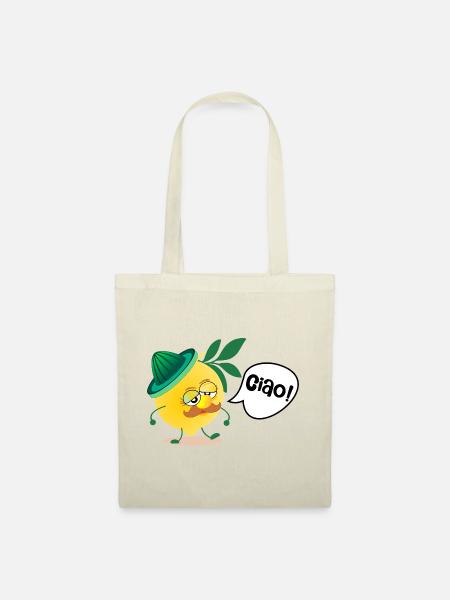 Italy Lemons Mustache - Tote Bag - nature