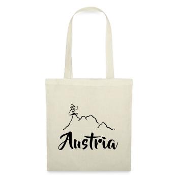 Skier sur la montagne - Descente - Austria - Sac en tissu - nature - Devant