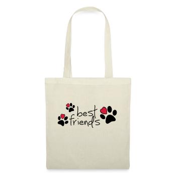 Meilleur ami de Slagon, j'aime mon chien ou mon chat. - Sac en tissu - nature - Devant