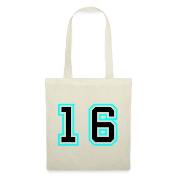 16 Symbole numérique - Sac en tissu - nature - Devant