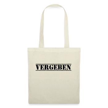 vergeben - Stoffbeutel - Natur - Vorne