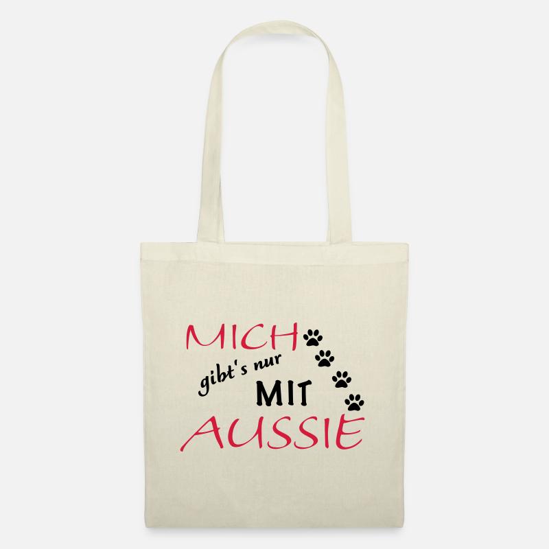 Mich gibts nur mit Aussie - Stoffbeutel - Natur