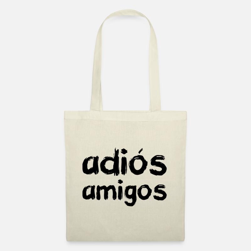 adiós amigos, black - Stoffbeutel - Natur