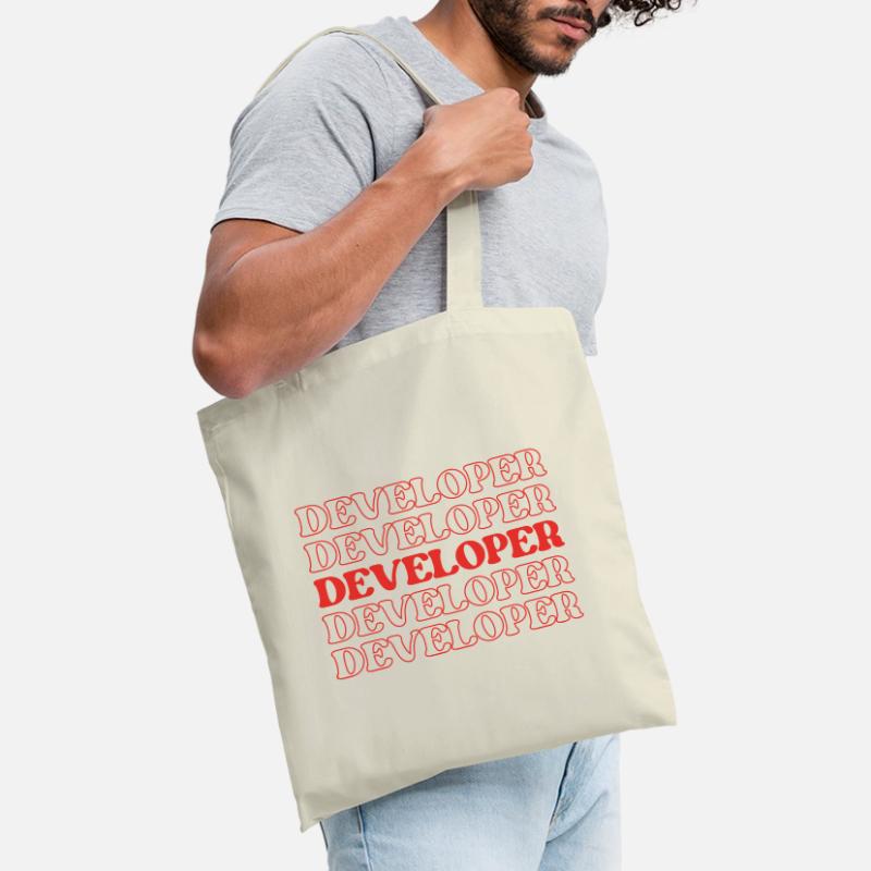 Développeur Programmeur Codeur Codeur Ingénieur logiciel Sac en tissu