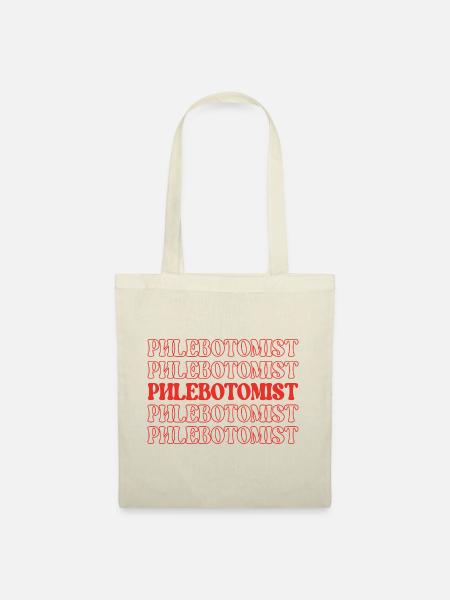 Phlebotomist-Blutspender Venipuncturist-Blut - Stoffbeutel - Natur