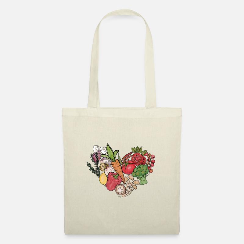 I love veggies! - Stoffbeutel - Natur