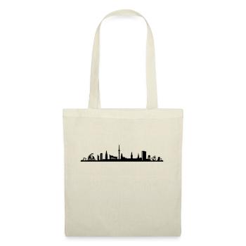 Skyline Hamburg Strand - Stoffbeutel - Natur - Vorne