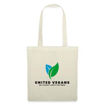 UNITED VEGANS - Marque officielle (noir) - Sac en tissu - nature - Devant
