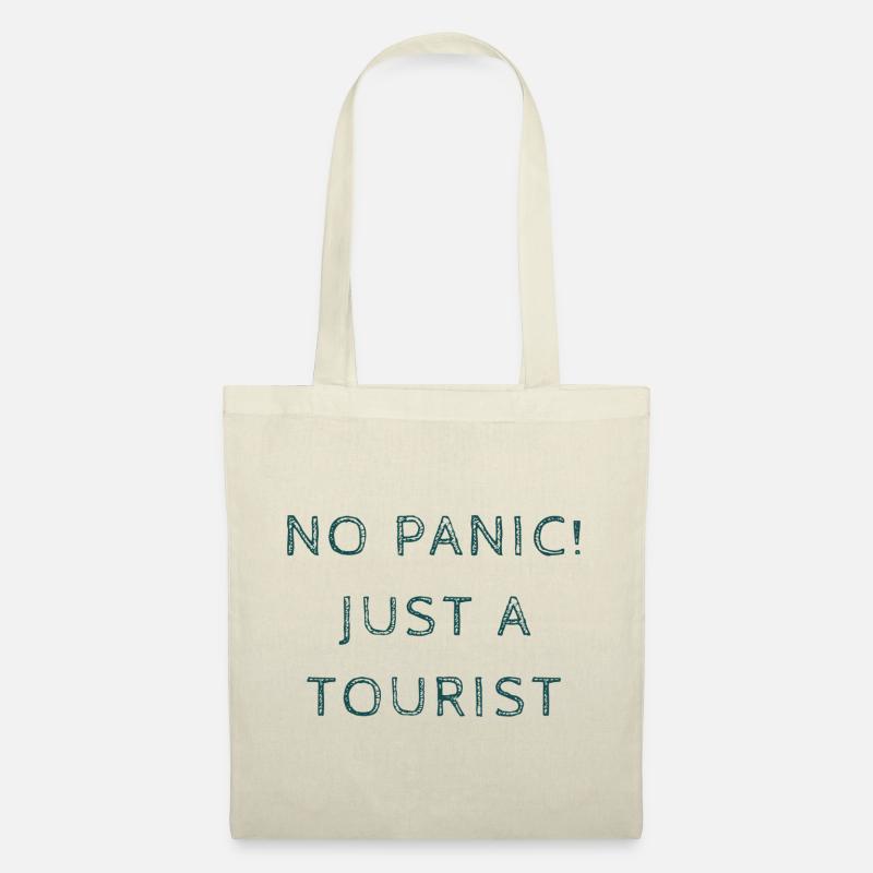 Just a Tourist no Panic - Stoffbeutel - Natur