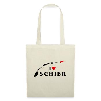 Ich liebe Schier - Stoffbeutel - Natur - Vorne