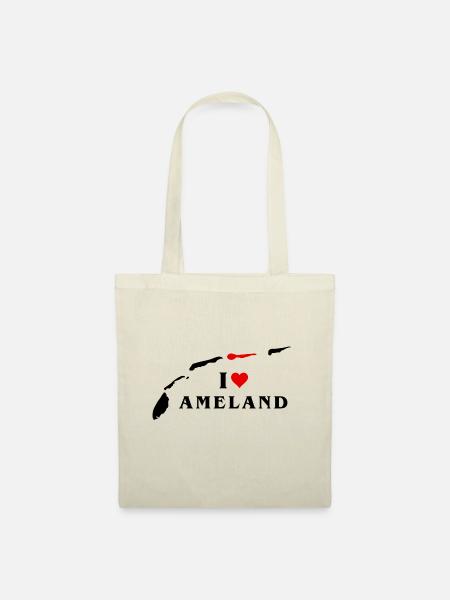 Ich liebe Ameland - Stoffbeutel - Natur