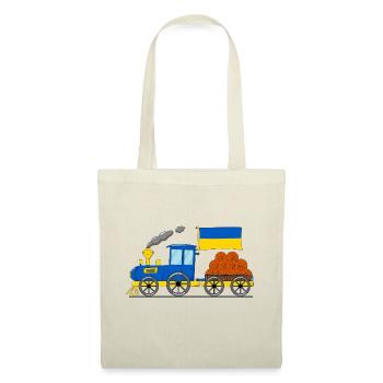 Ukraine Flag Basketball Chemin de fer - Sac en tissu - nature - Devant