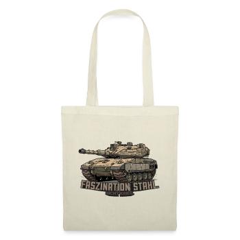 Merkava Panzer – Faszination Stahl. Nicht Krieg. - Stoffbeutel - Natur - Vorne