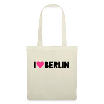 I Love Berlin - Stoffbeutel - Natur - Vorne