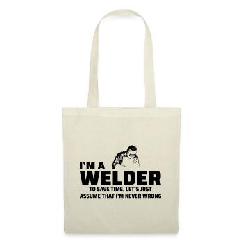 Welding Welder Metal Construction Ironworker - Tote Bag - nature - Front
