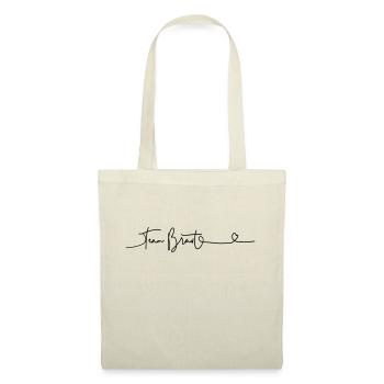 Team Braut JGA Schriftdesign - Stoffbeutel - Natur - Vorne