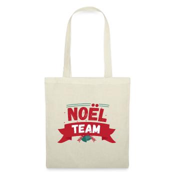 Noel team équipe cadeaux - Sac en tissu - nature - Devant