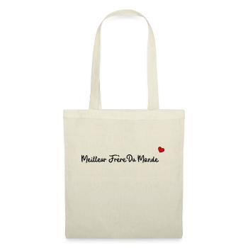 Meilleur frère du monde - Sac en tissu - nature - Devant
