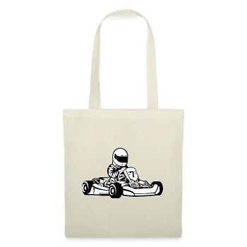 Go-kart / go-cart 01_schwarz blanc - Sac en tissu - nature - Devant