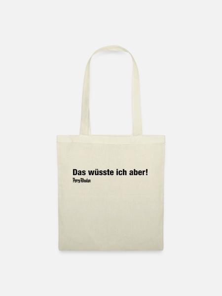 Das wüsste ich aber – schwarz - Stoffbeutel - Natur